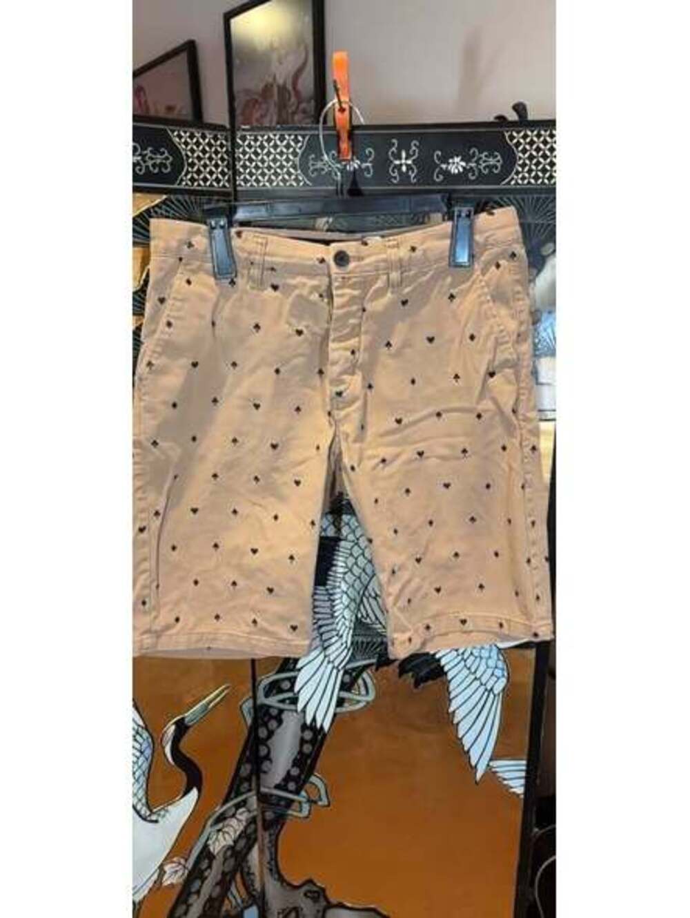 Playing Card Suit Print Shorts, Men’s 32